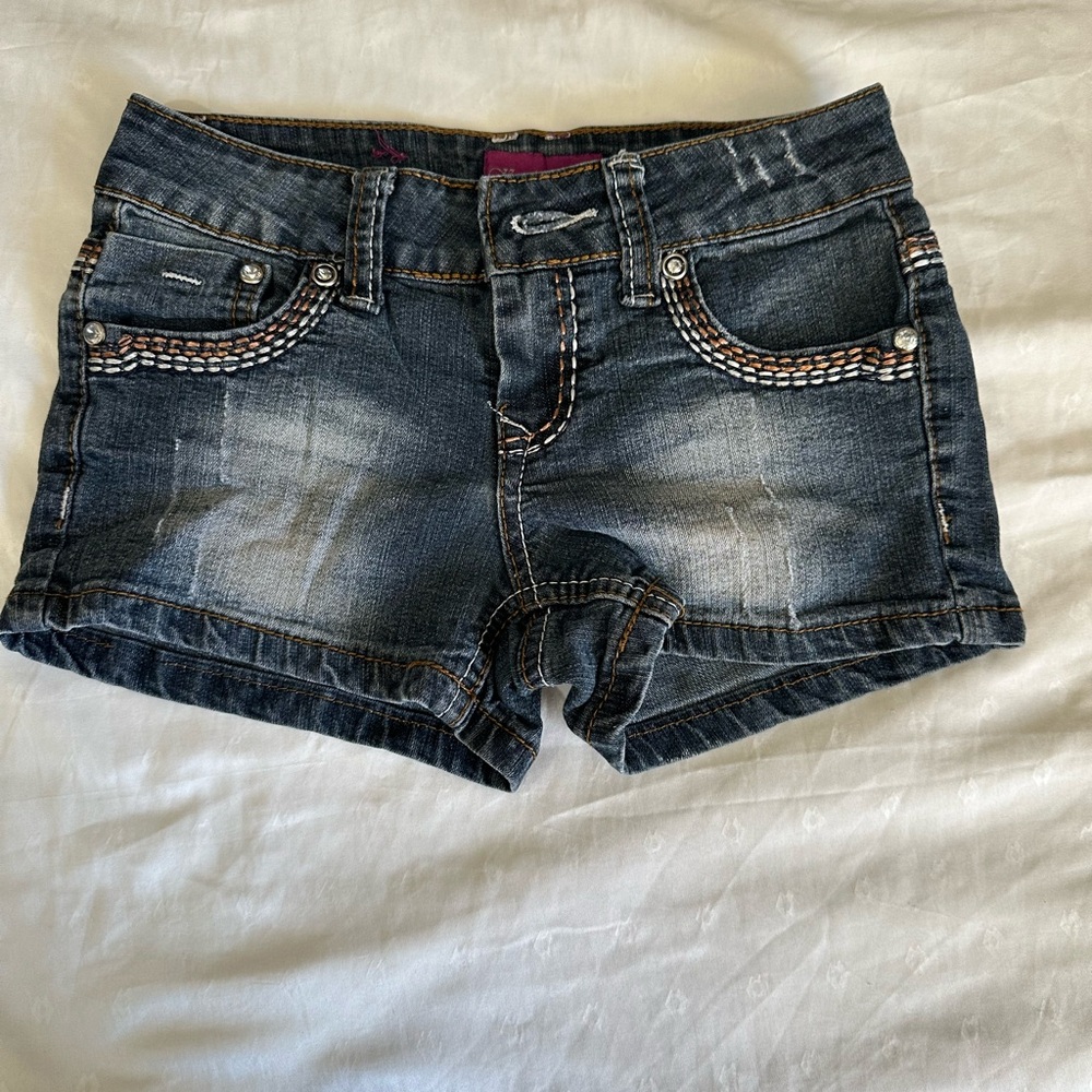 Karma blue shorts for girls